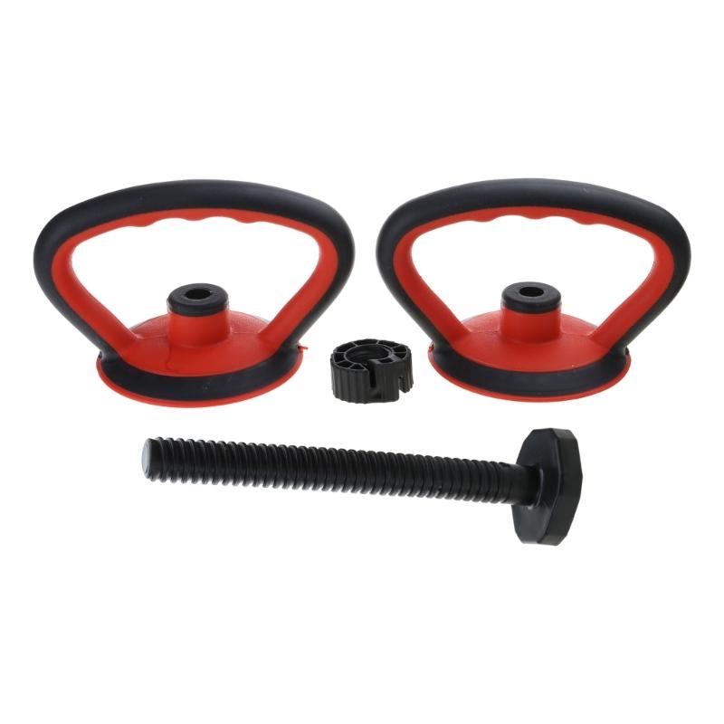 

Adjustable Kettlebells Handle Dumbbells Converter NonSlip Grip and Connectors Rod Workout Kettle Bells Grip Easy to Use 1