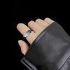 Retro Faith Men And Women Trendy Personality Line Finger Open Letter Old F D4X0