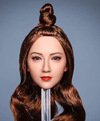 

[TOYBARJAPAN] 1/6 Scale Action Figure Head, YMTOYS YMT042B, Pure, Long Brown Hair, Beautiful Asian College Student (Body and Outfit Not Included)