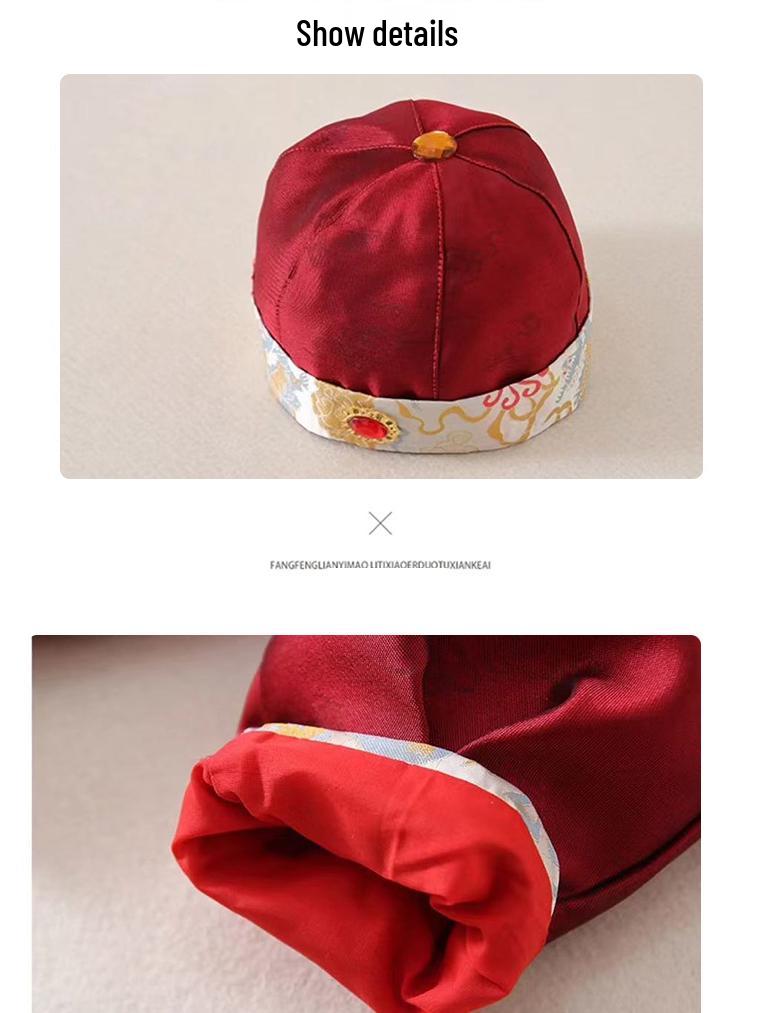 Boys' Hanfu Set 2025 - Festive Baby Tang Suit for First Birthday