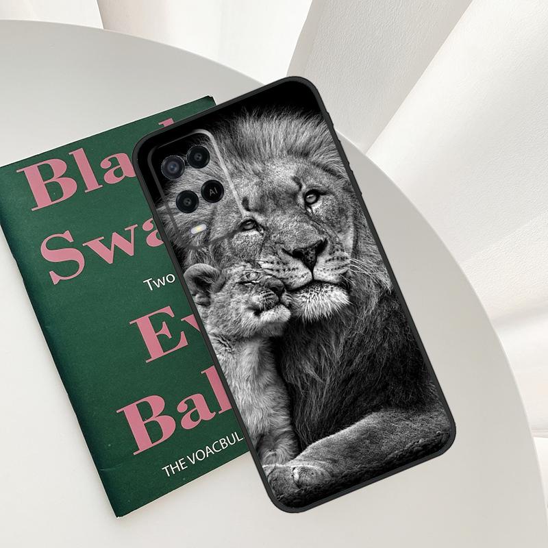 

Lion Head Case For Oppo A52 A72 A76 A96 A54 A74 A94 A54S A57S A58 A78 A98 A57 A77 A15 A16 A17 Cover OPPO A54 4G