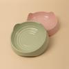 Cat Ear Shaped Cat Bowl, Plastic Cat Food Bowl Water Bowl Snack Basin, Pet Feeding Supplies