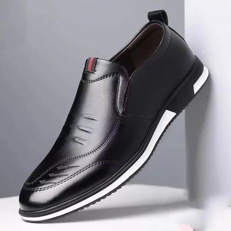 Fashion Summer Little White Shoes Spring Breathable Outdoor Casual Shoes Business Formal Leather  Footwear Sneakers for Men Flat Sandals