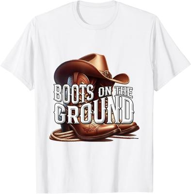 Boots On The Ground, Cowgirl Linedance, Boot Cowboy Western T-Shirt Unisex T-Shirt