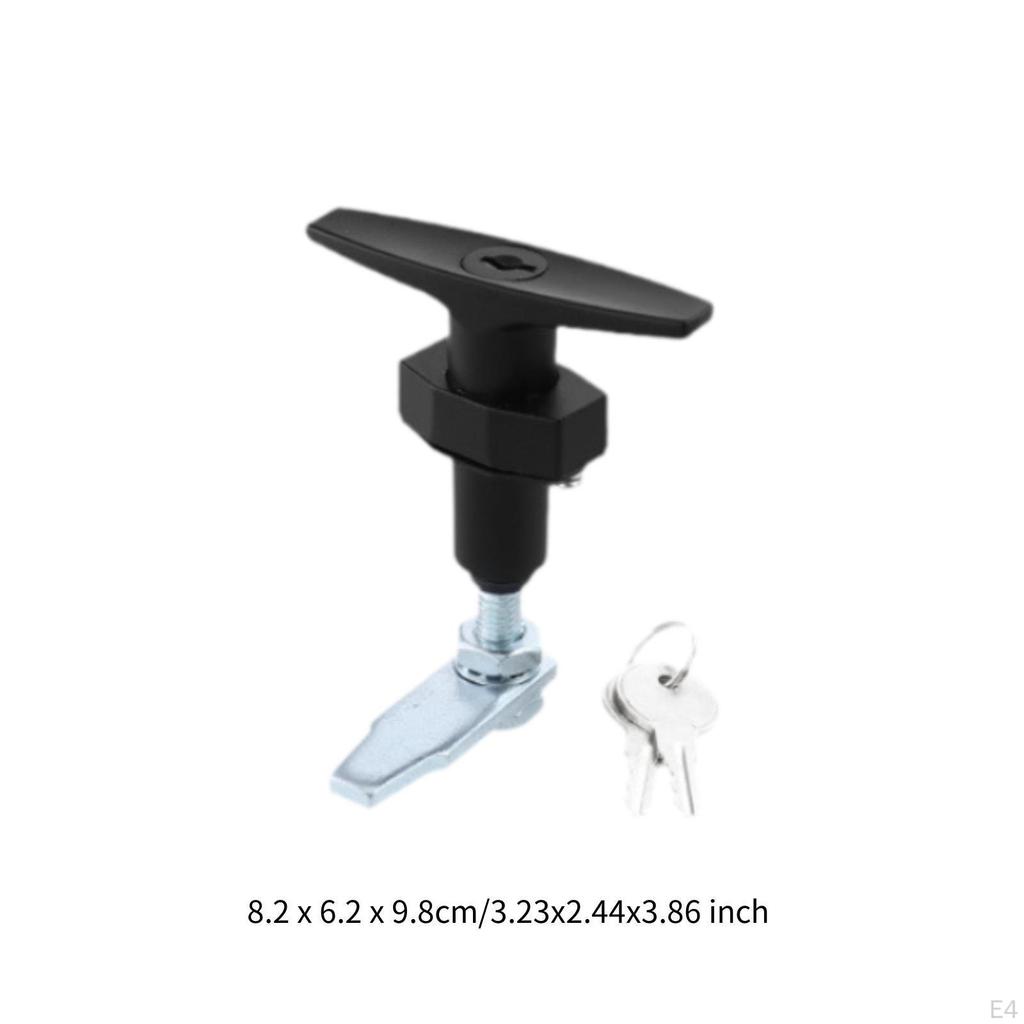 Assorted Set of T-Handle Locks, Safety Lock, Replacement, Practical, Shed Door Latch,