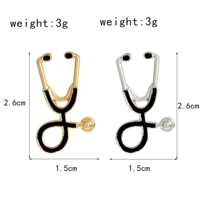 Stethoscope Enamel Lapel Pin Vibrant Multicolor Design Durable Badge for Medical Students Hospital Staff Daily Wear