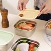 Square Lunch Box with Lid 304 Stainless Steel Sealed Bento Lunch Box Fruit Salad Food Container For Student Office Worker