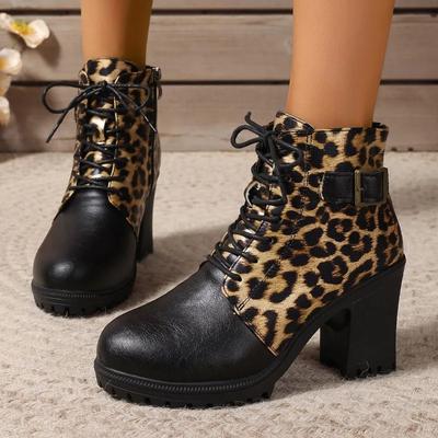 Brand Ladies Shoes Ankle Women's Boots Fashion Side Zipper Office and Career Sexy Pointed Toe Square Heel Shoes for Women