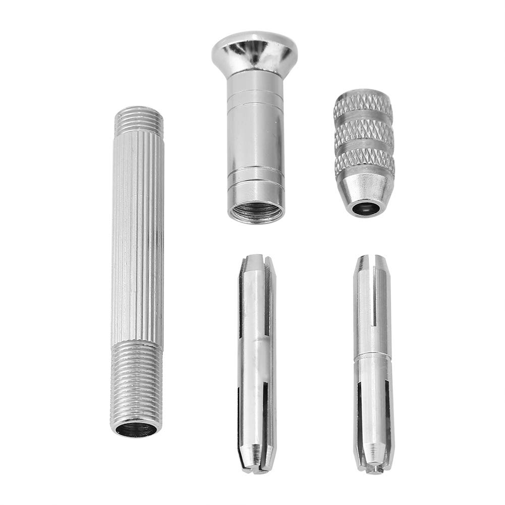 Mini Precision Hand Twist Drill with 10 Drill Bits and 1 Hand Drill Bit for and Portable and Easy to Carry (0.5, 0.6, 0.7, 0.8, 0.9, 1, 1.2, 1.5, 1.8,