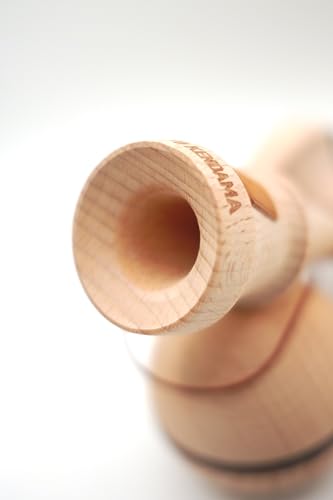 TOKYO KENDAMA X FANKEN Collaboration Model BEECH & WENGEWOOD 5th Shape / Beech & Wengewood Growing Kendama Equipped with Bearings, No Chemical Paints,