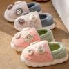 Winter Women Cotton Slippers Plush Warm Cotton Slippers Breathable Soft Non-slip Cotton Slippers
