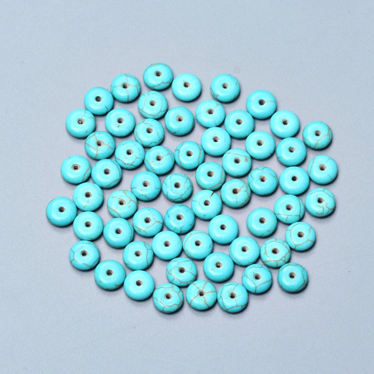 

Ожерелья, бусины-разделители, аксессуары, бирюзовые бусины «сделай сам», натуральный камень 6/8/12/14/16 мм для изготовления ювелирных изделий, плоские круглые бусины 100/60/30/20/10 шт. 8mm 60Pcs