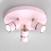Dziecięca lampa plafon regulowany spot led gu10 złoty różwy dla dziewczynki