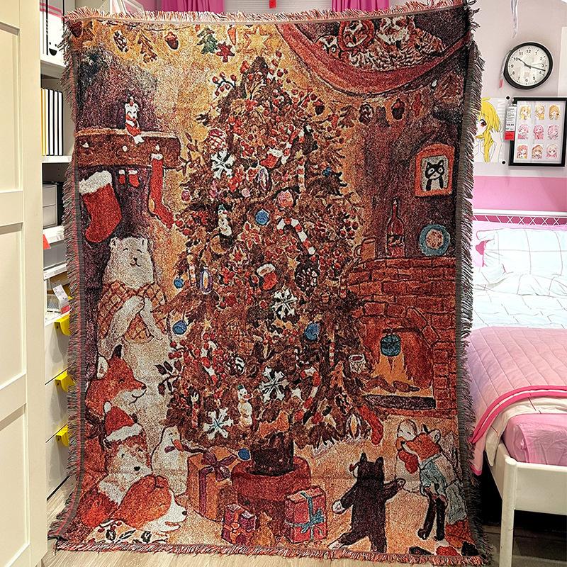 Nea Designed Cartoon Sofa Blanket And Bedspread Lazy Sofa Cover Single Luxury Camping Blanket Home Decoration Aesthetic Tapestry