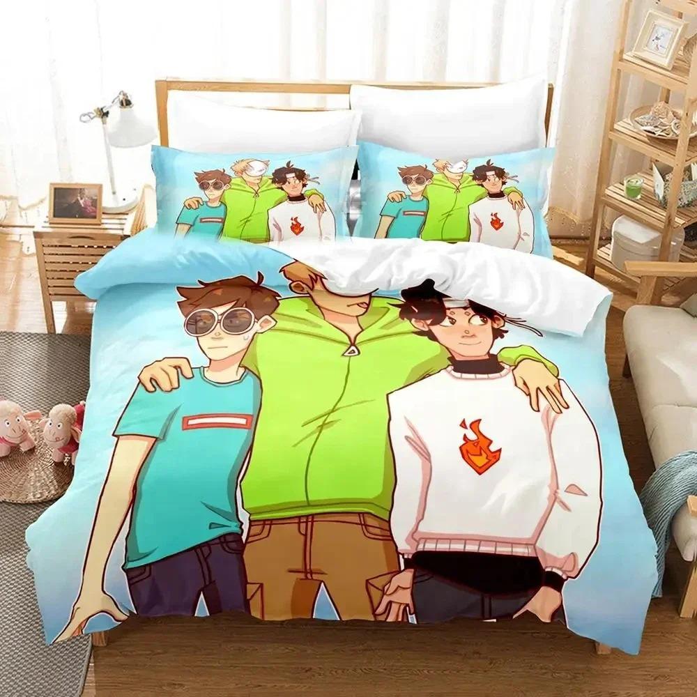 Warm SkinFriendly Anime Badboyhalo SMP Bed Size Boys Adult king Queen Quilt Comforter