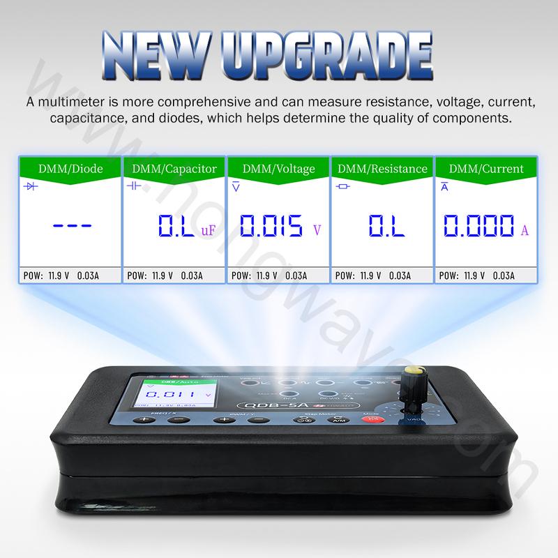 Lastest QDB-5A Auto Diagnostic Tool Oscilloscope PWM Generator Multimeter Stepper Motor Solenoid Valve Tester