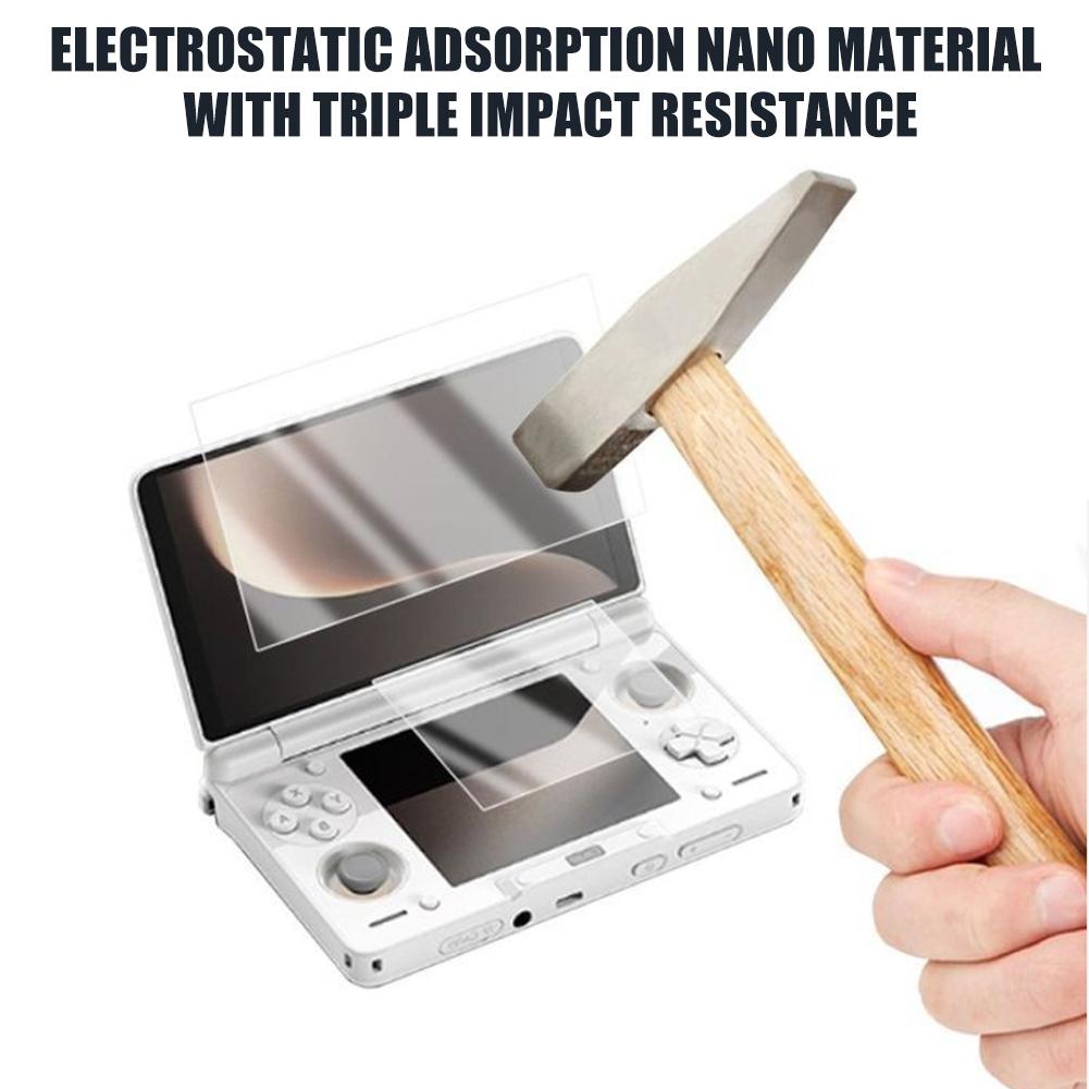 Game Console Protective Film for AYN THOR Dual-Screen Scratch-resistant  HD Nano Explosion-proof Film Glass Screen Protectors