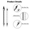 Rhinestone Picker Dotting Pen, Dual-ended Rhinestone Gems Crystals Studs Picker Wax Pencil Manicure Nail Art DIY Decoration Tool
