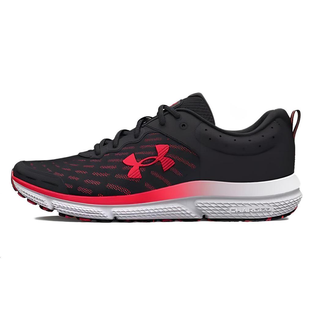 Under Armour Charged Assert 10 Schwarz Rot Herren Sneaker 3026175-006