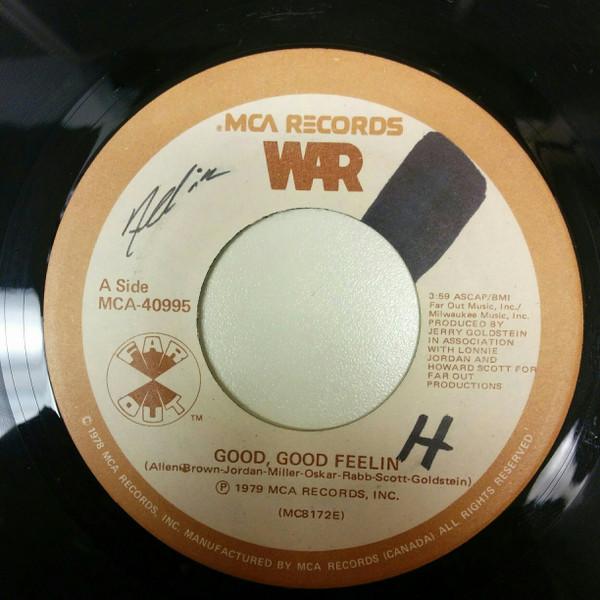 

7inch Record WAR - Good, Good Feelin MCA40995 MCA Records 1979 Canada Soul/Funk Used