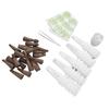 Hydroponic Pods Kit Plastic Peat Soilless Grow Baskets Domes Hydroponics Supplies for Indoor Garden