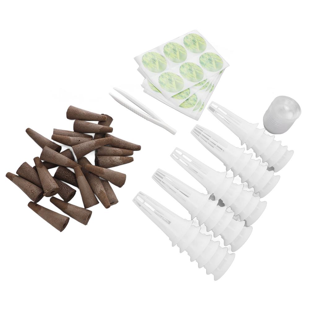 Hydroponic Pods Kit Plastic Peat Soilless Grow Baskets Domes Hydroponics Supplies for Indoor Garden