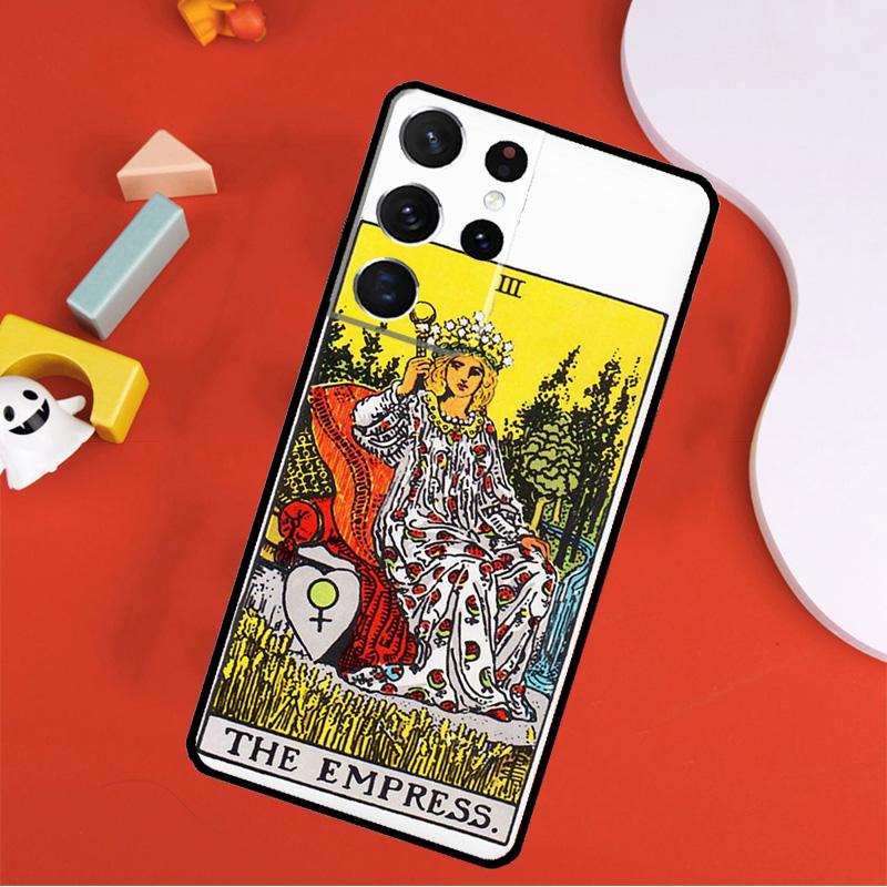 Tarot Card Astrology Sun Moon Lover Phone Case For Samsung Galaxy S25 Ultra S24 Ultra S9 S10 S20 S21 S22 S23 Plus S24 FE Cover