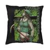 O Type Negative Logo Goth Heavy Metal Band Cushion Cover Double Side 3D Printing Throw Pillow Case Pillowcase Home Decorative