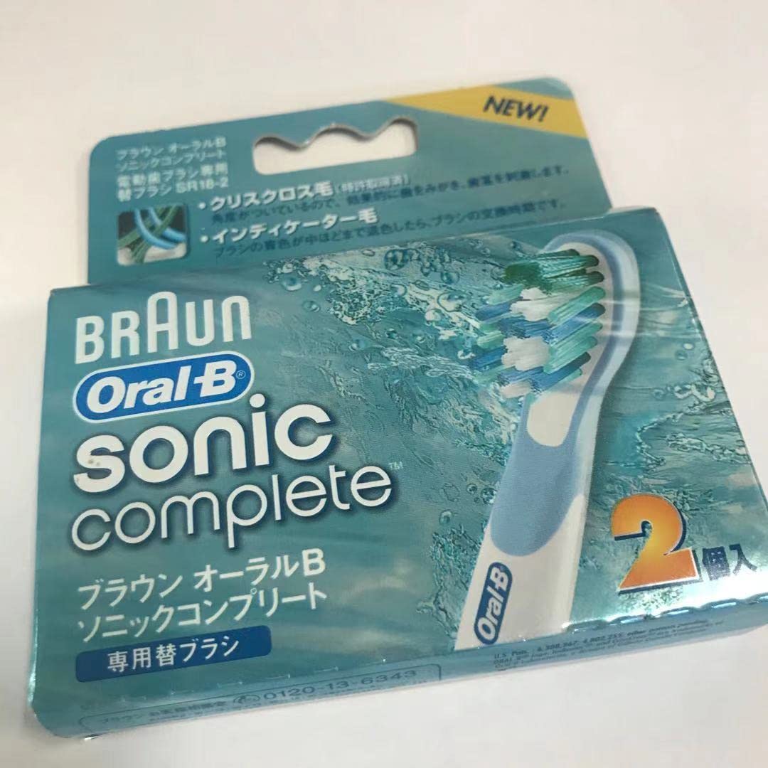 

Сменная электрическая зубная щетка Braun Sonic Clean Soft Oral-B SRS18-2 синий