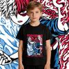 Boys Girls Cotton T Shirt My Hero Academia Shoto Anime Print Kids Casual Short Sleeve Top Soft Breathable Summer Clothing