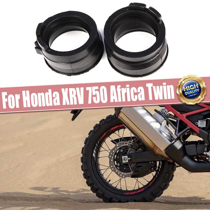 2X Carburetor Holder Intake Manifold Boot For Honda XRV 750 Africa Twin 1993-03