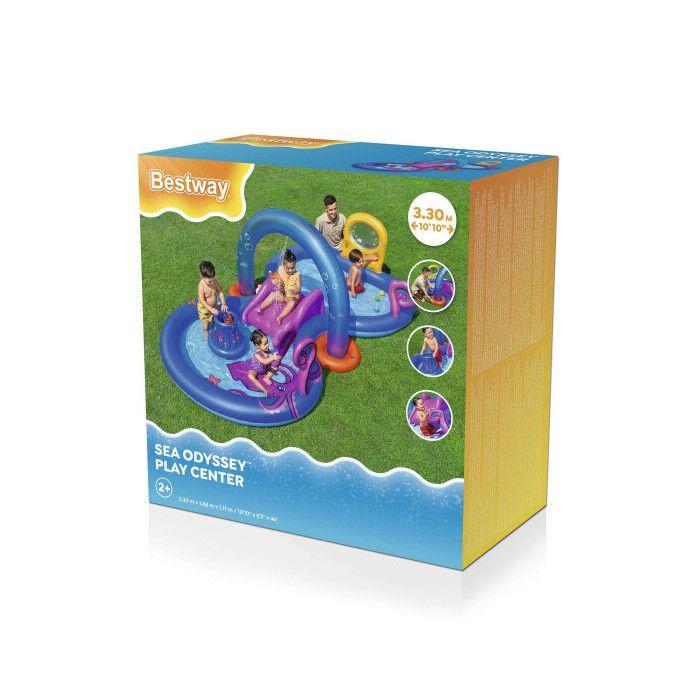 Bestway Aufblasbarer Pool Abenteuer Wasserpark 330x188x117 cm +2 Jahre Garten 53167