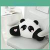 Süßes Panda-Plüschkissen mit besticktem Tiermotiv für Wohnzimmer-Komfort