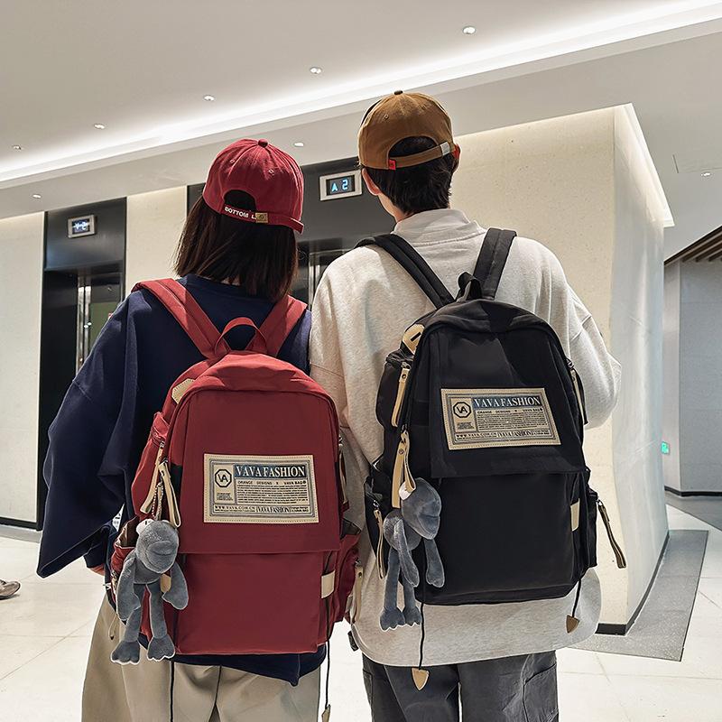 Korean version of large-capacity schoolbag female high school student computer travel backpack fashion leisure junior high school student backpack