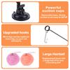 13Pcs Interactive Cat Toy Set Suction Cup Teaser Stick Detachable 22LBS Strong Suction Handfree Feather Toy for Cat Training