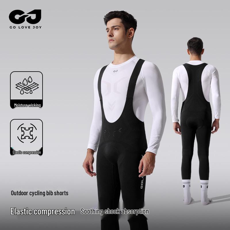 

Spring & Autumn Breathable Cotton Cycling Bib Pants with Cushion Small