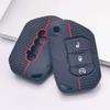Silicone Key Fob Cover for Jeep Wrangler JL Gladiator JT 2018-2024, for Your Key, 3-button Flip Remote Protector with Anti-Scratch & Anti-Drop Design