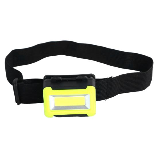 Head Lamp 45 Degree Adjustable Battery Operated Elastic Band Waterproof Multifunctional Illumination Plastic Strong Light COB Night Fishing Headlight