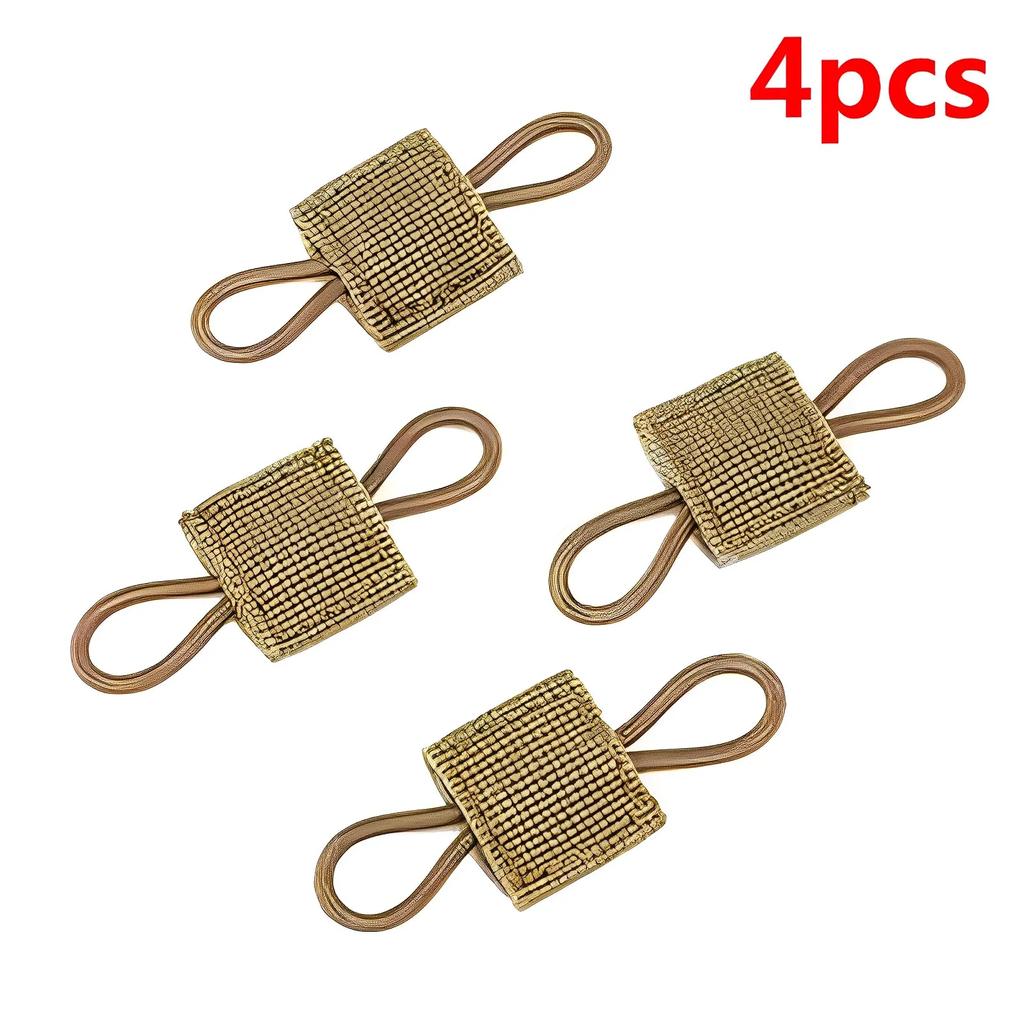 4pcs Tactical Gear Holder Molle Backpack Buckle Carabiner Clips Webbing Retainer Elastic Binding Ribbon Buckle for Tactical Vest