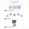 5PCS Mini Desktop Memo Holder 3D Flower Shape Instant Photo Holder New Postcard Holder  Home Office