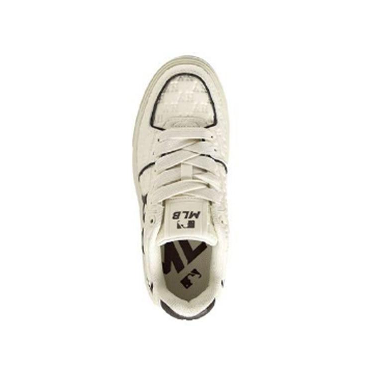 MLB New York Yankees Synthetic Leather Slip Resistant Abrasion Resistant Low top Casual Shoes Unisex Brown 3ASXM066N-50BRS