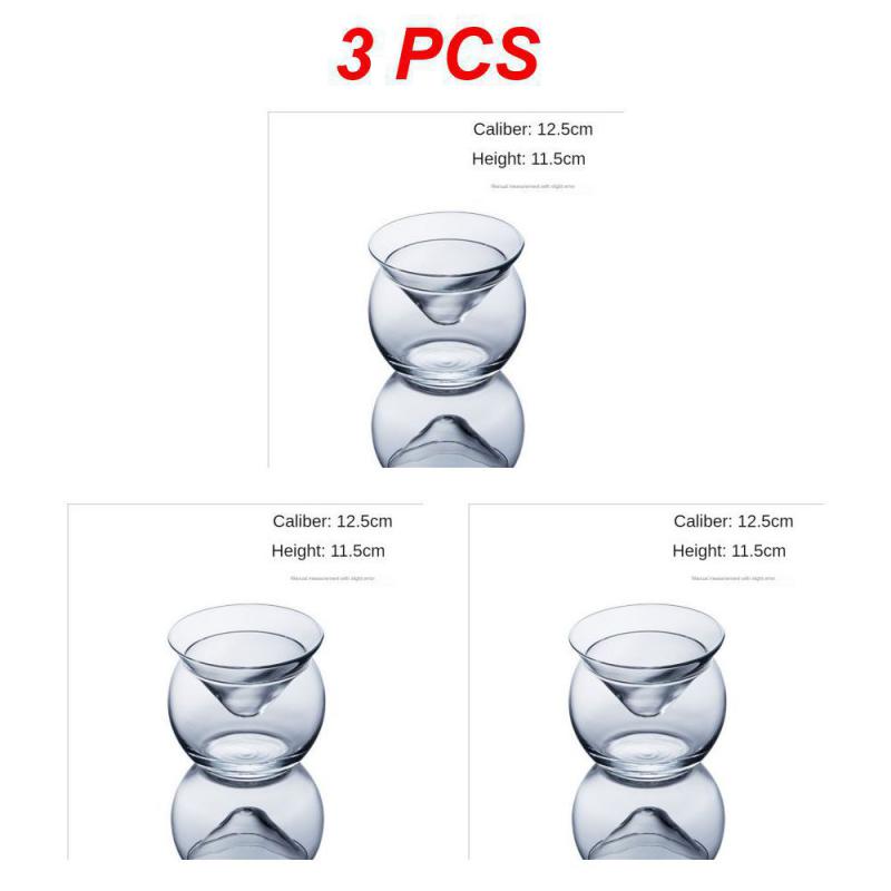 150ml 5OZ Elegant and Sophisticated Ball Base Martini Chiller Cocktail Glasses Set Caviar Cup Cool Beverage Glasses