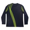 Irregular Agile Mesh L/S Tee (Charcoal/Neon)