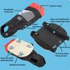 Pet Dog Tow Strap – Scooter Dog Lower Body Towing Bag, Walking Aid For Disabled Dogs With Limb Problems (S/M/L, Red/Blue, With Skateboard)