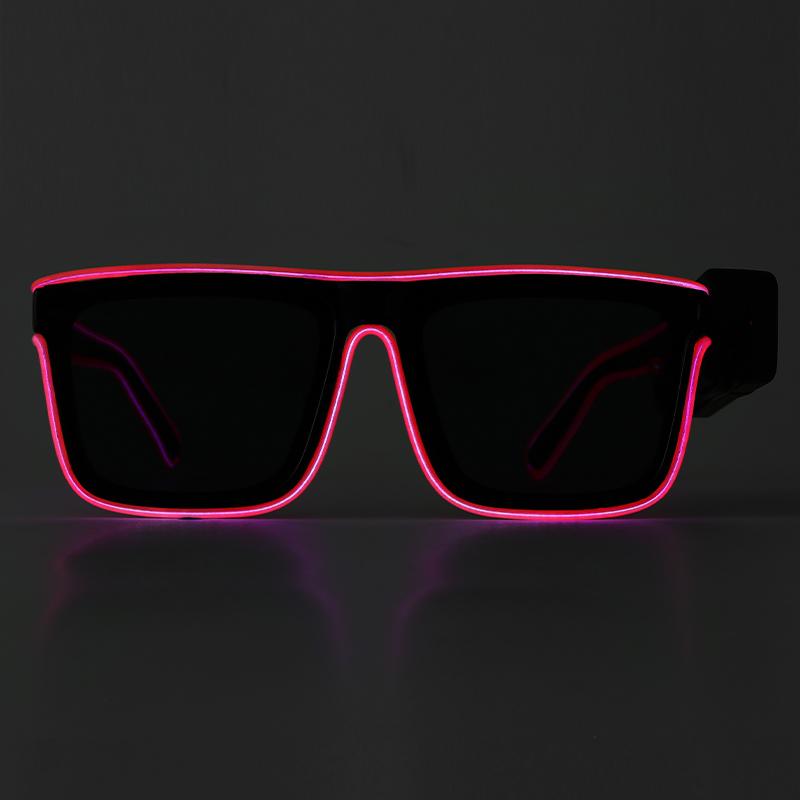 

Wireless drive square led luminous glasses party performance ktv bar disco dancing atmosphere flash props online celebrity led l розовый