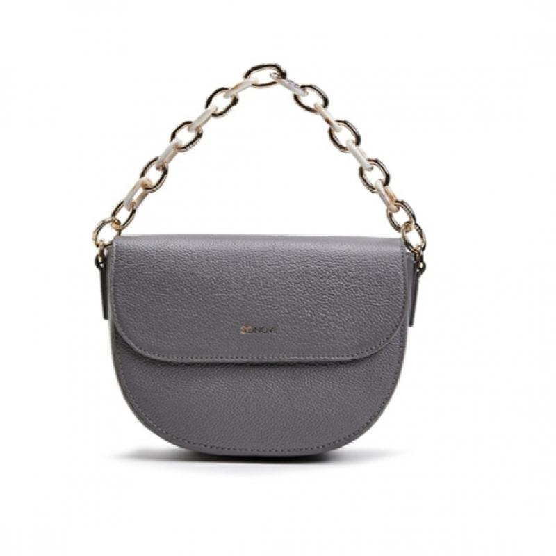 Sonovi [direct SaleS] ESquire Women S Shining Saddle Bag Gray Svafhb703gy