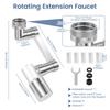 Metal 1080° Rotating Metal Faucet Sprayer Kitchen Saving Water Nozzle Tap Bathroom Faucet Extend Adaptor 22/24mm Bubbler