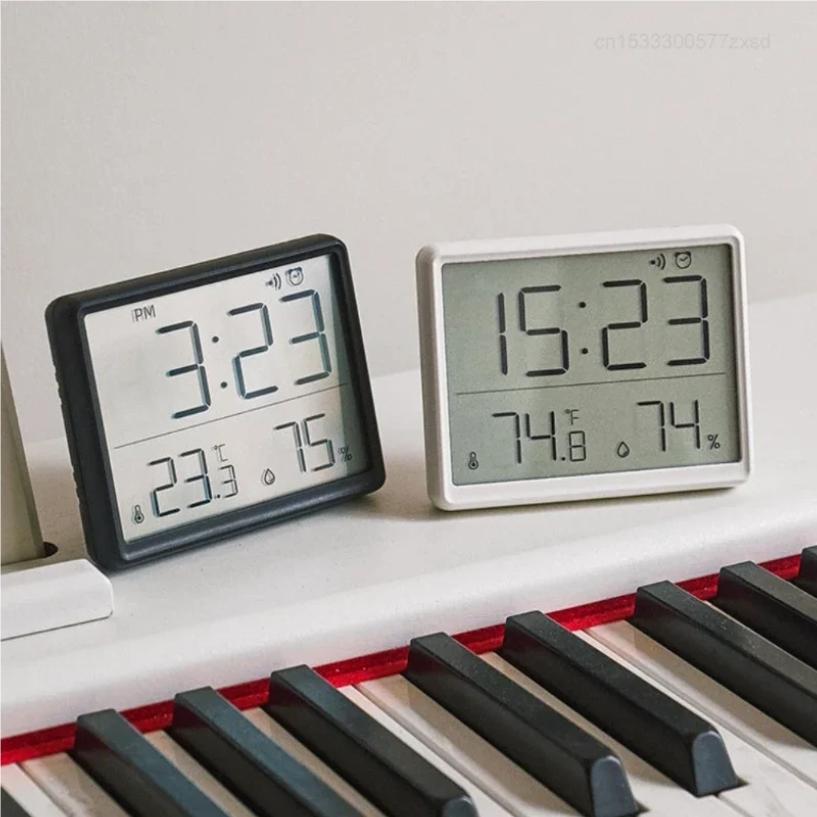Multifunction Thermometer Hygrometer Automatic Electronic Temperature Humidity Monitor Clock Monitor Wall Monitor Clock