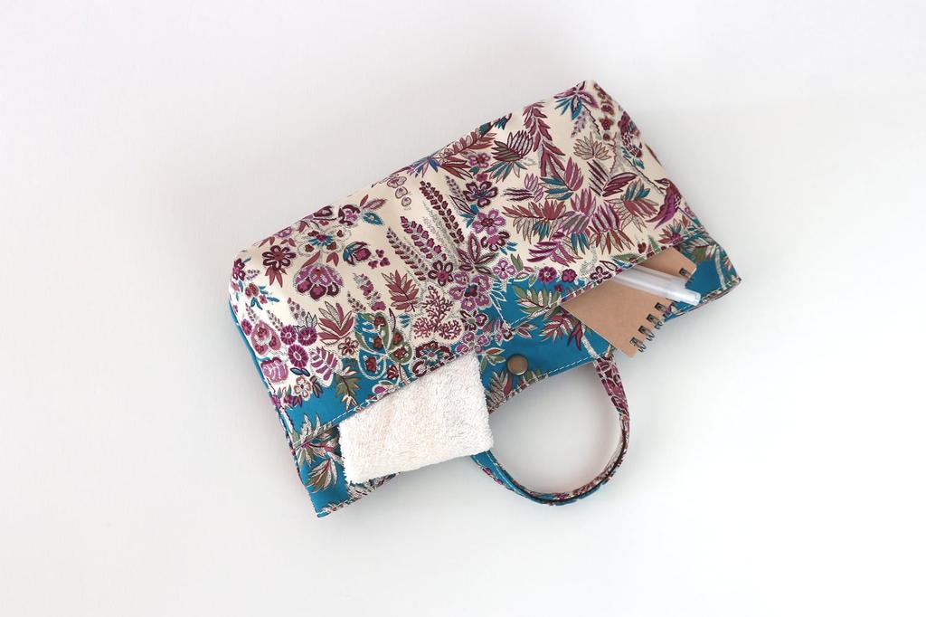 DDintex FLORET LONDON Bag-in-Bag 03, Avery Paisley Blue, 27x5x15cm [Liberty Print]
