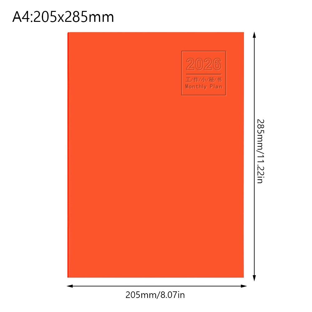 A4 A5 2026 Schedules Notebook 24 Sheets Learning Plan Planner Notebook Work Efficiency Life Check-in 2026 Calendar Planner